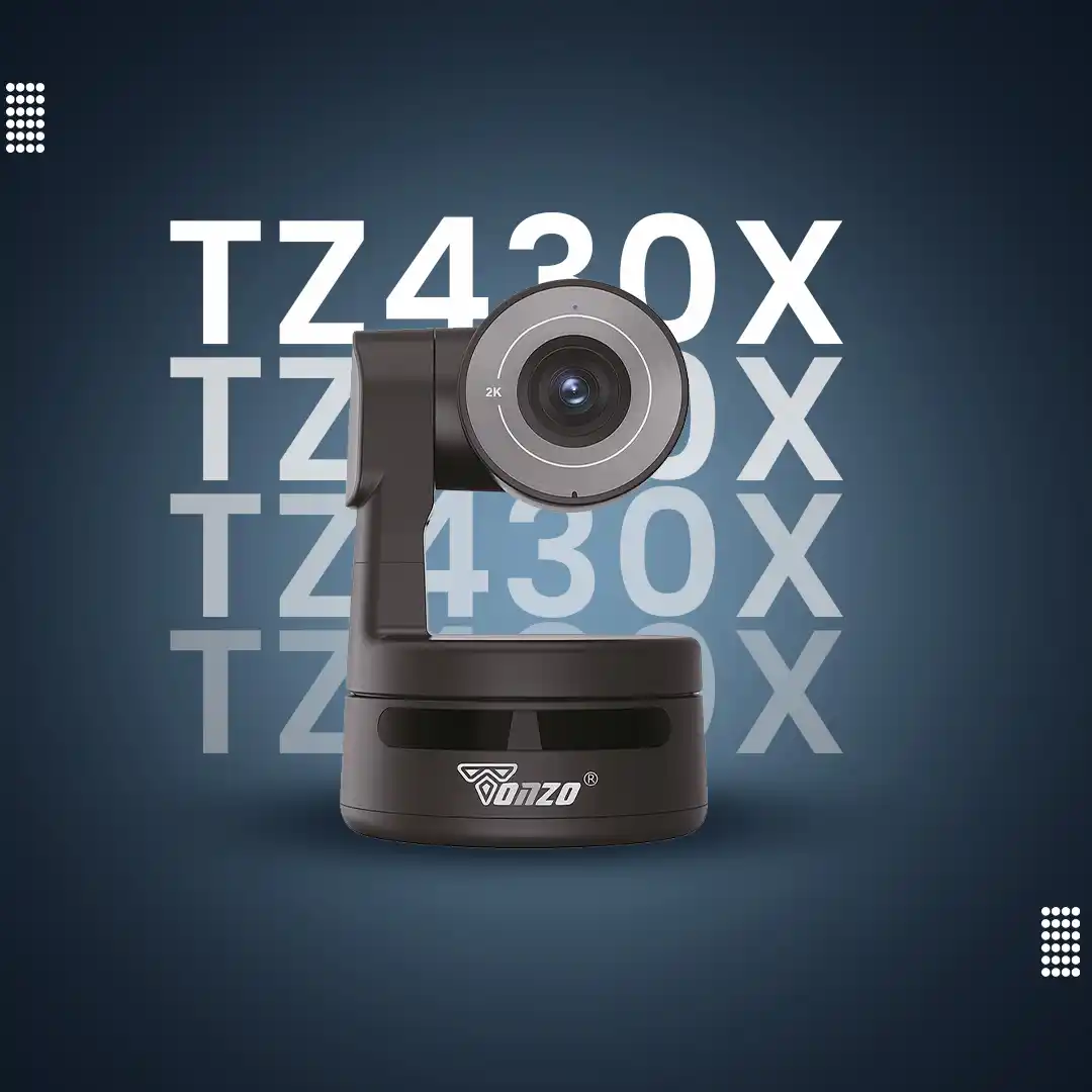 Tonzo PTZ 430X 4K Digital Webcam Full HD 1080P Auto Focus USB Camera with Pan Tilt Zoom Plug