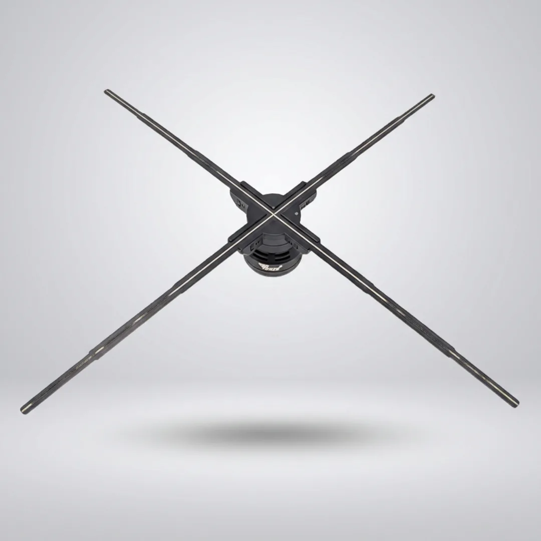 80CM 3D Hologram Fan Display | Wi-Fi, Bluetooth | App & Remote Control