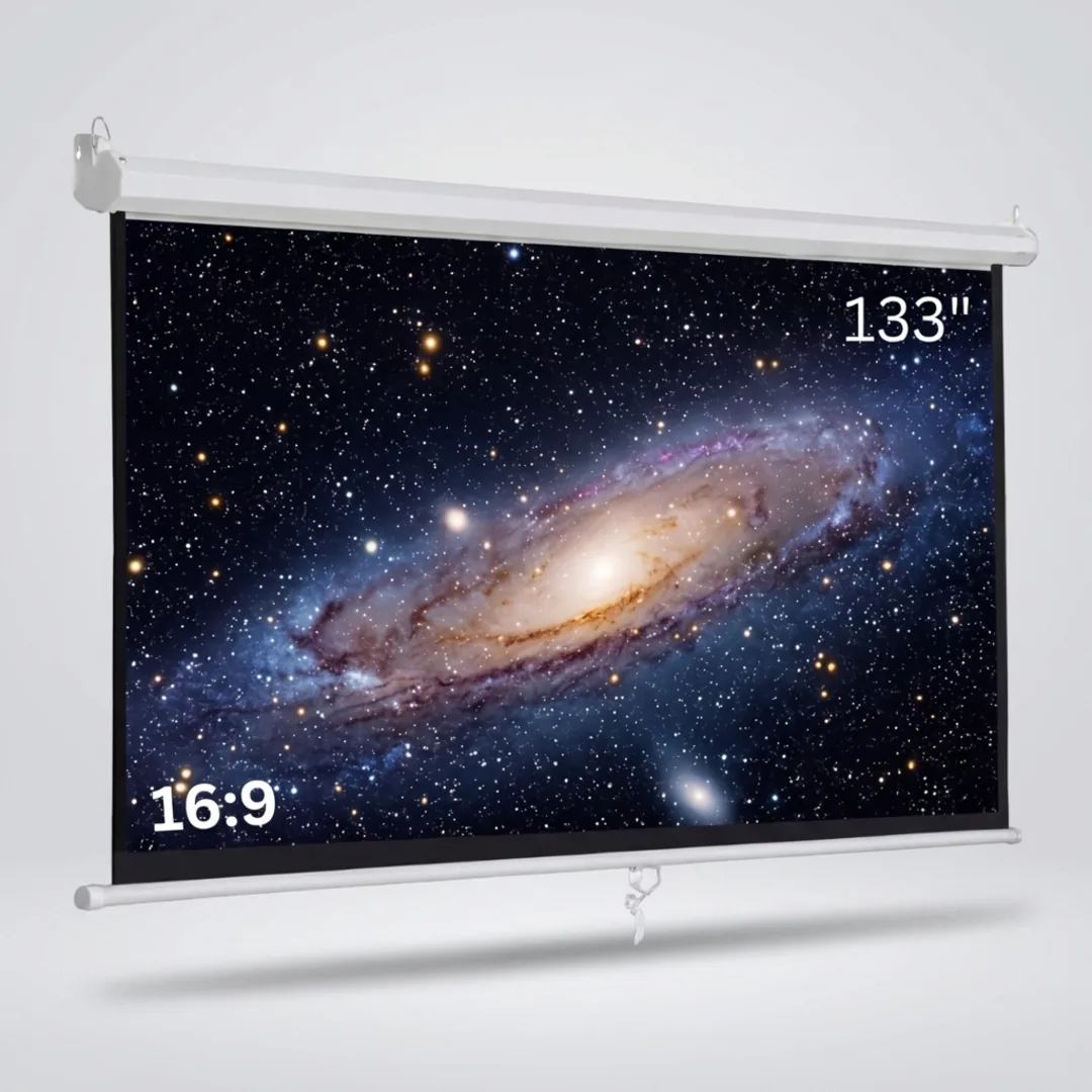 133 Inches Autolock Projector Screen 16:9 Ratio 6ft (H) x 10ft (W)